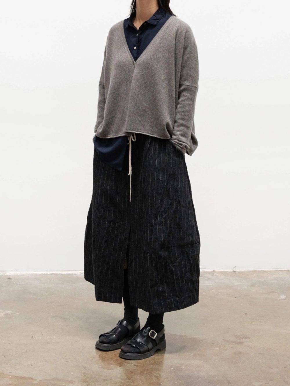 ALBUM DI FAMIGLIA Cashmere WS Cardigan Serie Numerata Fawn Grey Brown #65 Italy